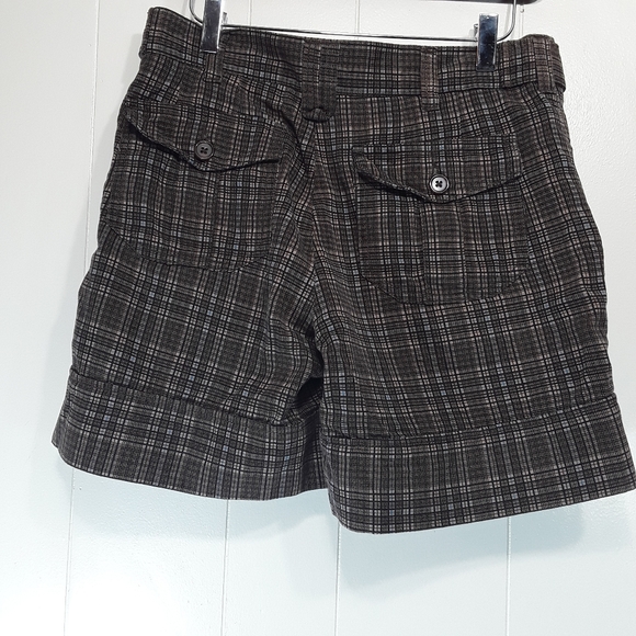 Triple Nickel plaid gray / black trouser shorts Size Small - Picture 2 of 8